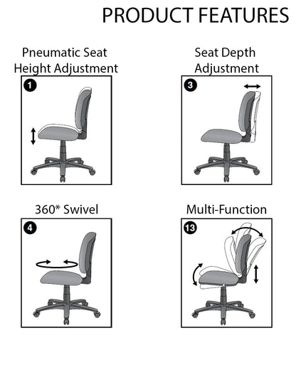 Chaise ergonomique à haut dossier ProGrid